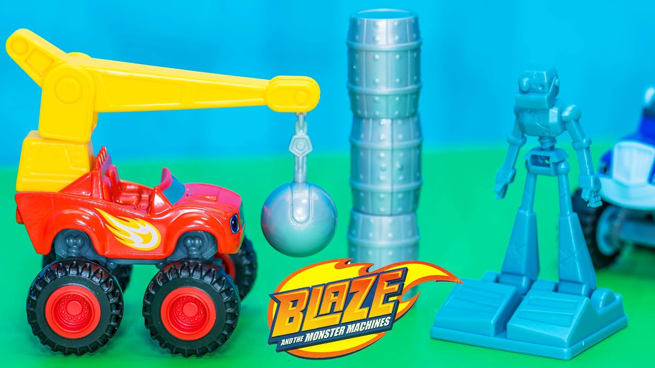 Unboxing the BLAZE AND THE MONSTER MACHINES Wrecking Ball Toys