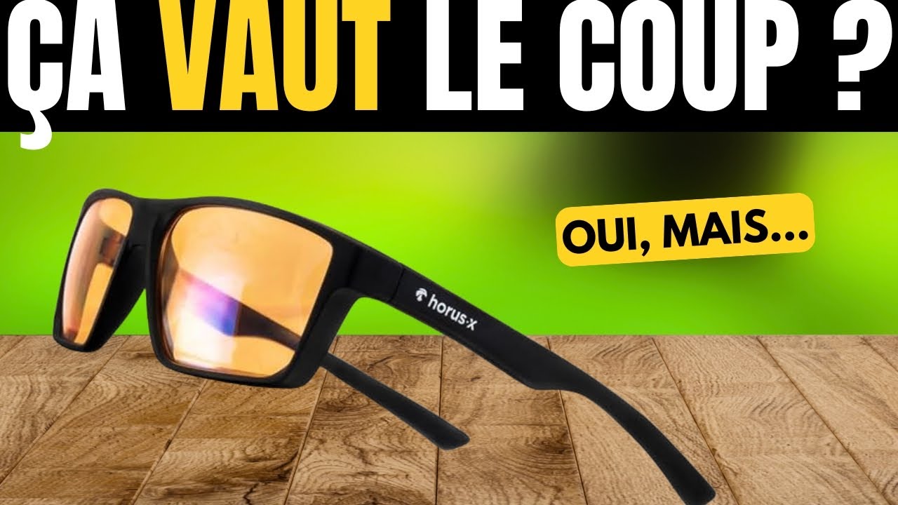 Horus X – Lunettes Anti Lumière Bleue 100 % | Verres Gaming Anti-Fatigue