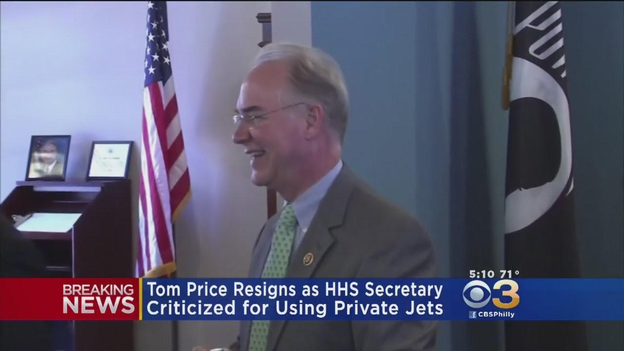 Health Secretary Tom Price Resigns Amid Private Plane Scandal