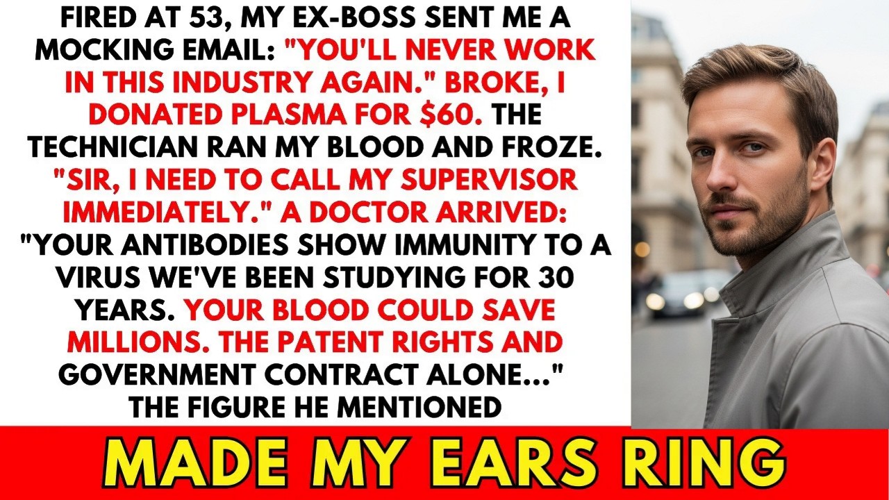 FIRED & BROKE at 53, Sold Plasma for $60—Then Doctors Discovered My Blood Could Save Millions