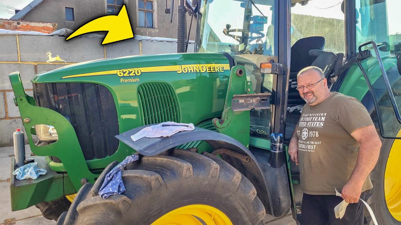 Zrobiliśmy Marka w BALONA.. UWIERZYŁ W TO! - Traktor Jak Nowy! - Naklejki na Maskę