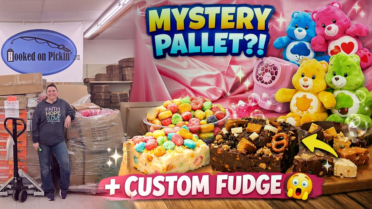 Sweet Treats & Surprise Finds! Pallet Unboxing + Custom Fudge Reveal 🍫