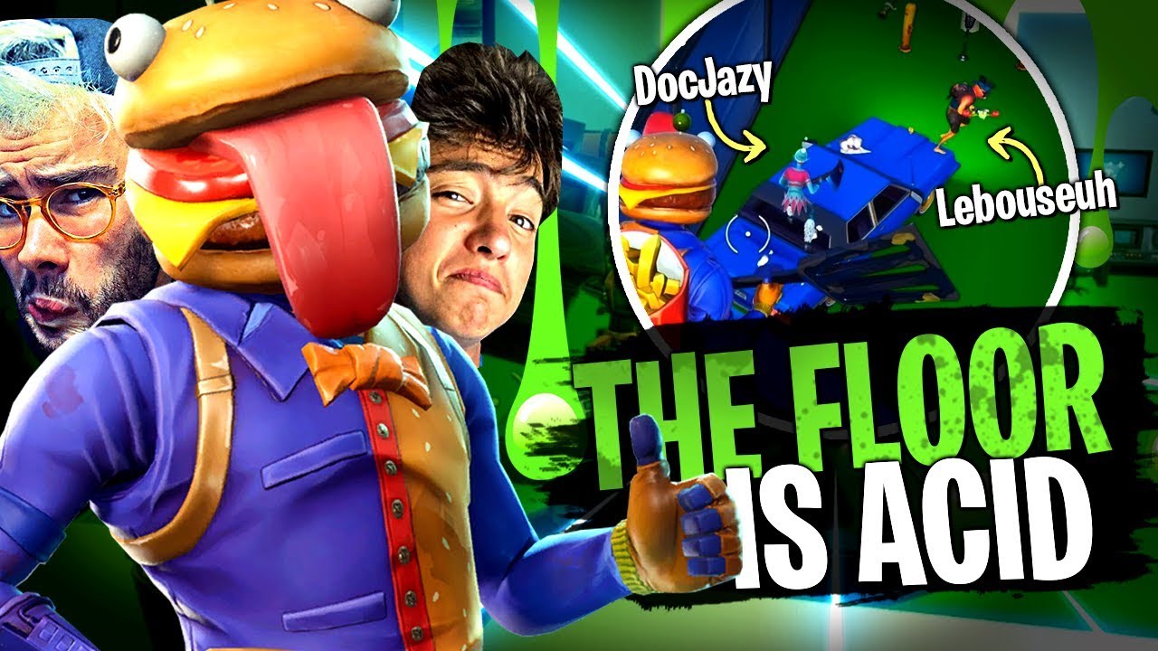 Team Croûton VS The Floor is ACID sur Fortnite Créatif !