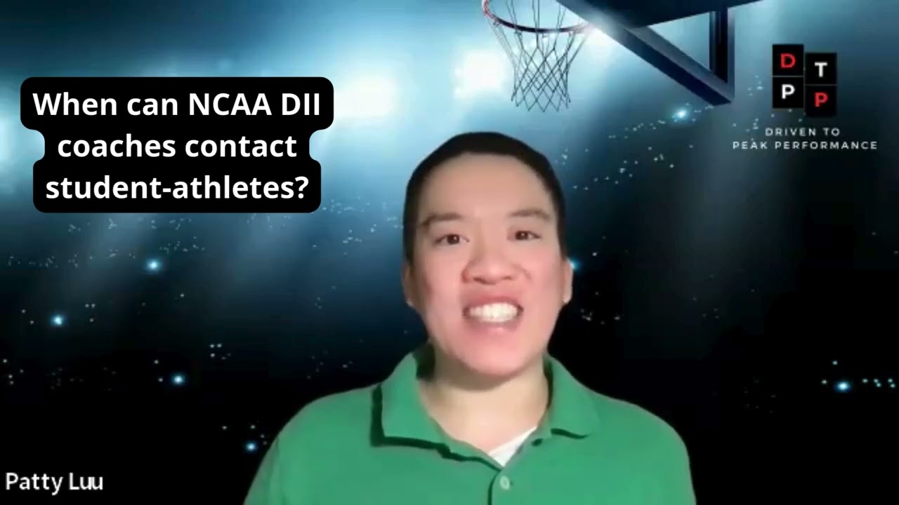 When can NCAA DII coaches contact student-athletes?