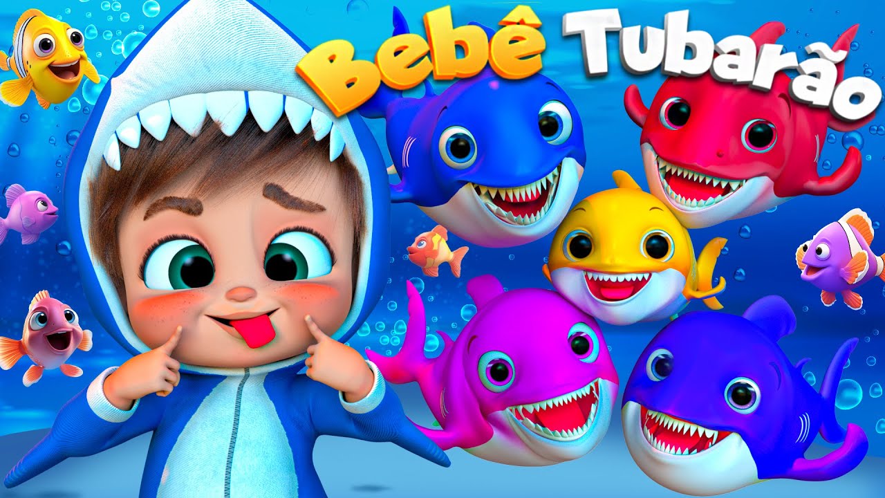 Bebê Tubarão e Seus Amigos @SuperLucaPortugues #rimasinfantis #musicasinfantis