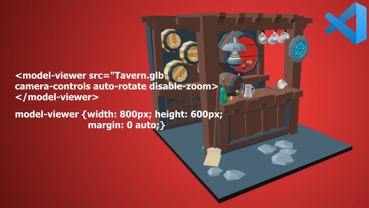 How to add 3D objects to your website using Google's Model Viewer | Web Design