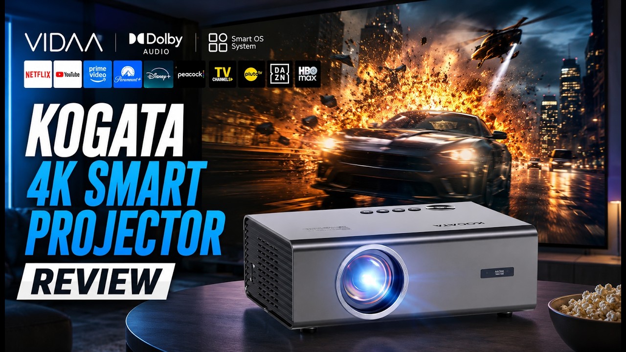KOGATA VIDAA 4K Smart Projector Review | Best Projector for Home Theater 2026!