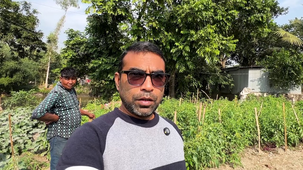গ্রামের সবজীর ক্ষেত জমির ফসল দেখতে গ্রামে ঘুরে বেড়াই | Village Tour
