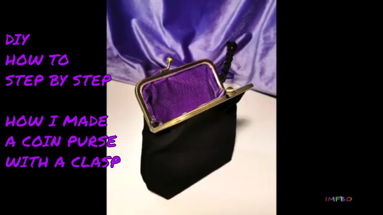 How I made a coin purse with a clasp - DIY - How to