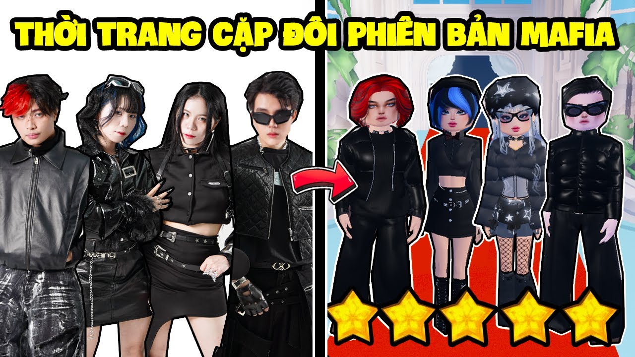 SAMMY PHONG CẬN MÈO SIMMY VA KAIRON CHƠI GAME THỜI TRANG PHIÊN BẢN CẶP ĐÔI MAFIA TRONG ROBLOX