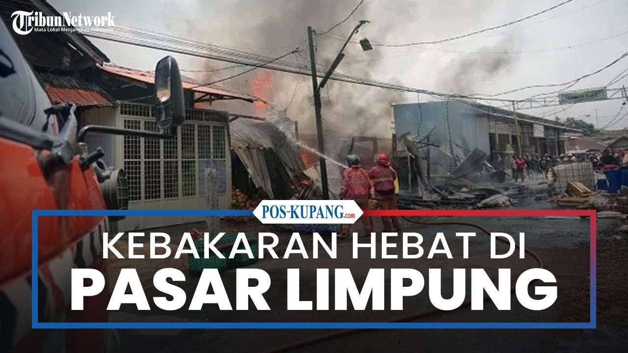 Kebakaran Hebat di Pasar Limpung Batang, Petugas Damkar dan Warga Berjibaku Padamkan Api