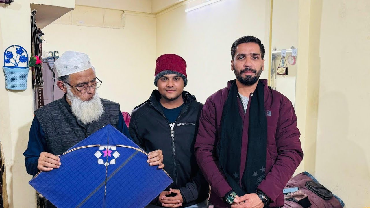उस्ताद अली  नवाब जी के शागिर्द उस्ताद आसिफ़ साहब (भोपाल के नायाब kite maker) #kite #makarsankranti