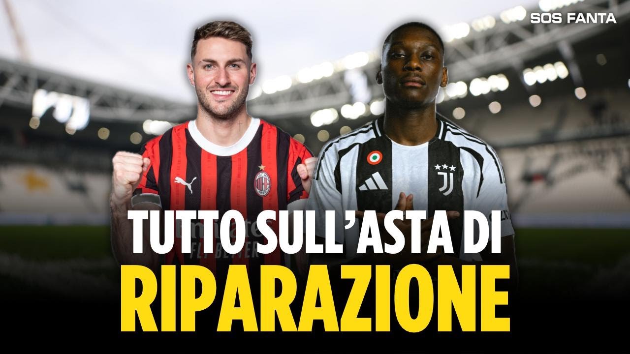 🚨 TUTTO SULL’ASTA DI RIPARAZIONE AL FANTACALCIO E CHI SVINCOLARE