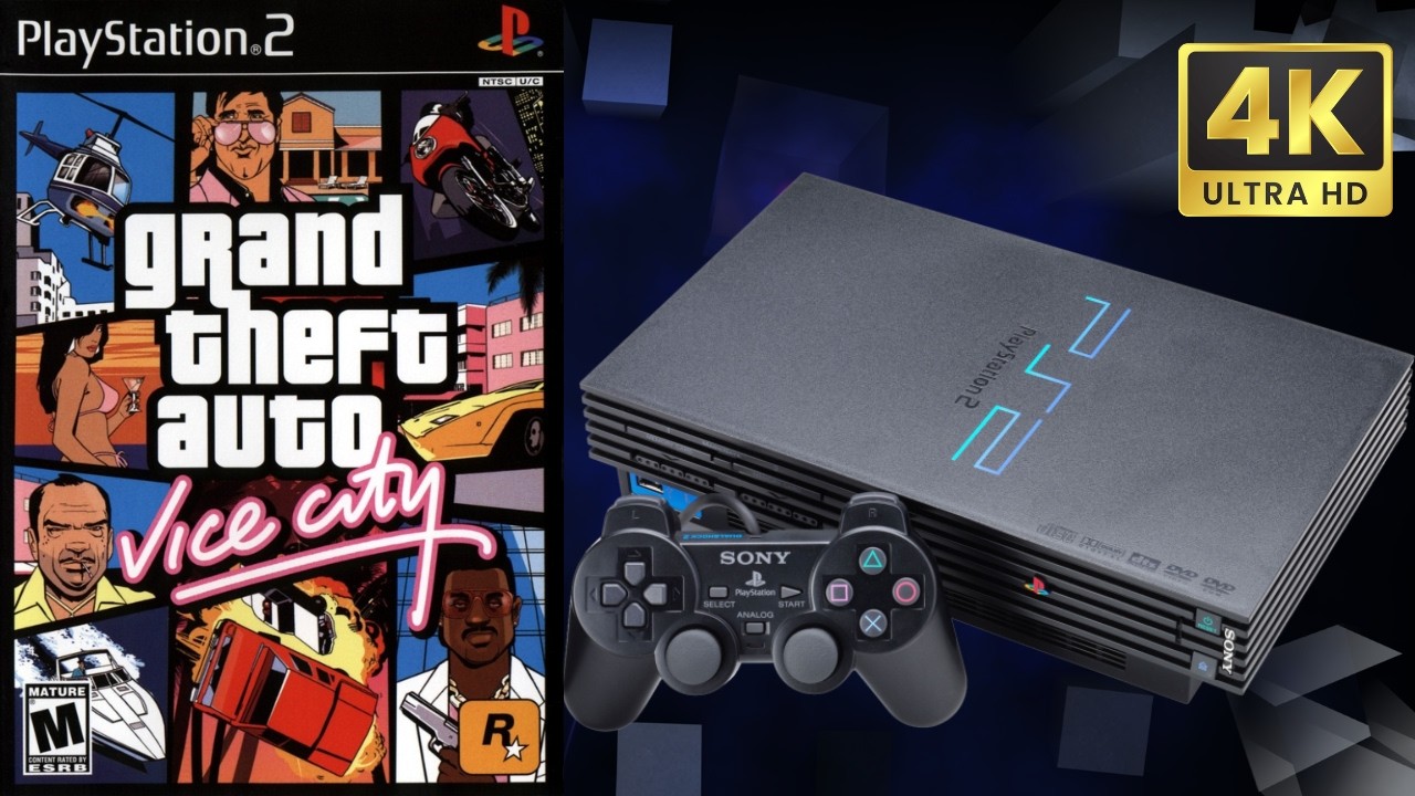 Grand Theft Auto: Vice City - Full Game Longplay, No Commentary [PlayStation 2 4K 2160p]