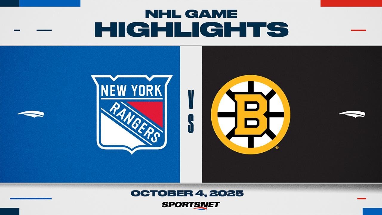 NHL Preseason Highlights | Rangers vs. Bruins - October 4, 2025