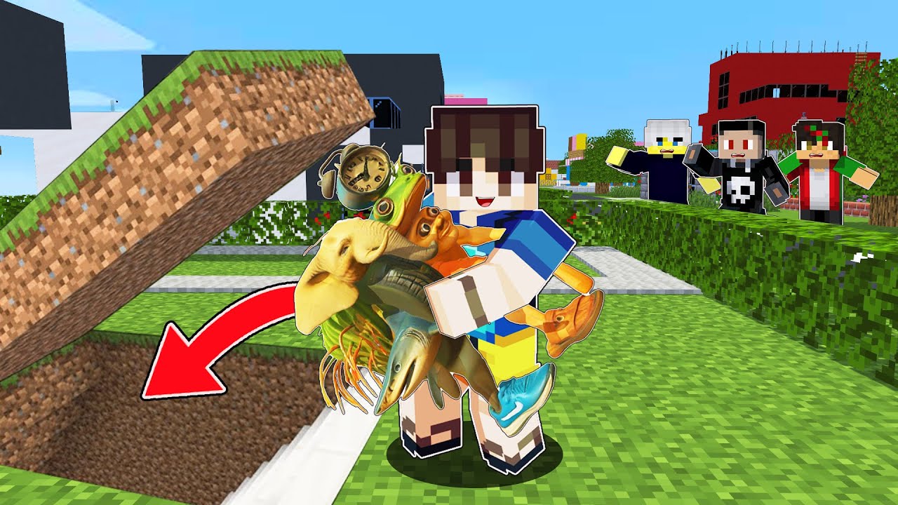 I Built a SECRET BASE To Hide My BRAINROTS in Minecraft (Tagalog)