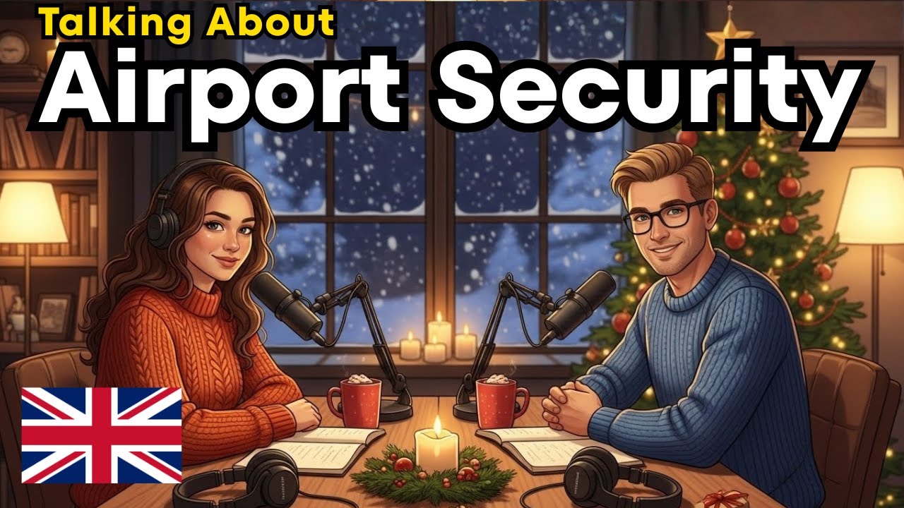 How to Go Through Airport Security | Slow English Dialogue