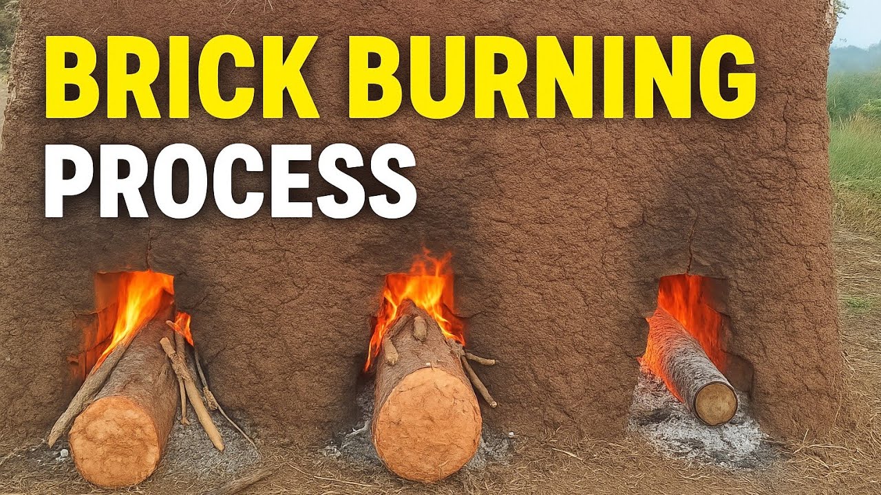Traditional Brick making.How To Burn 6000 Bricks Succesfully