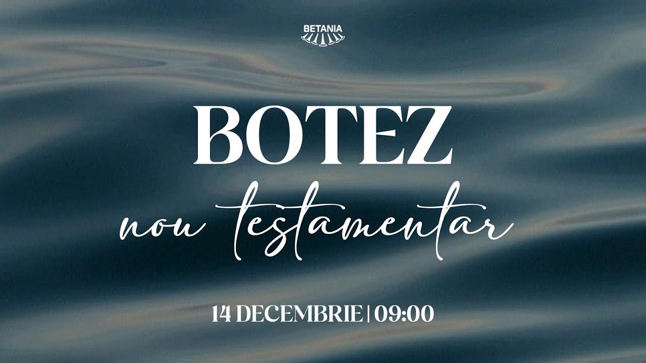 Biserica penticostală Betania Cluj Napoca Live - Botez nou testamentar