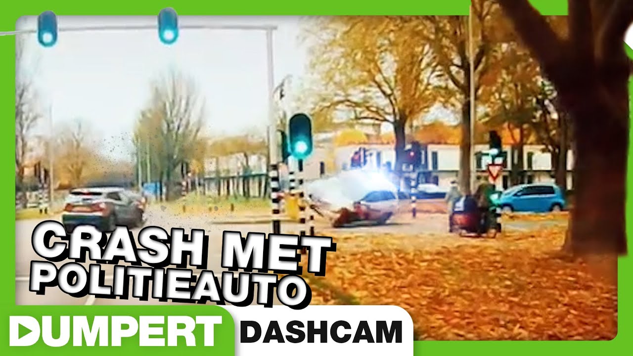 Crash met politieauto | Dumpert Dashcam 42