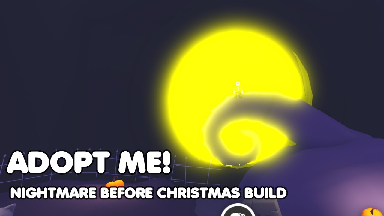 Nightmare Before Christmas Halloween Town Build in Adopt Me!