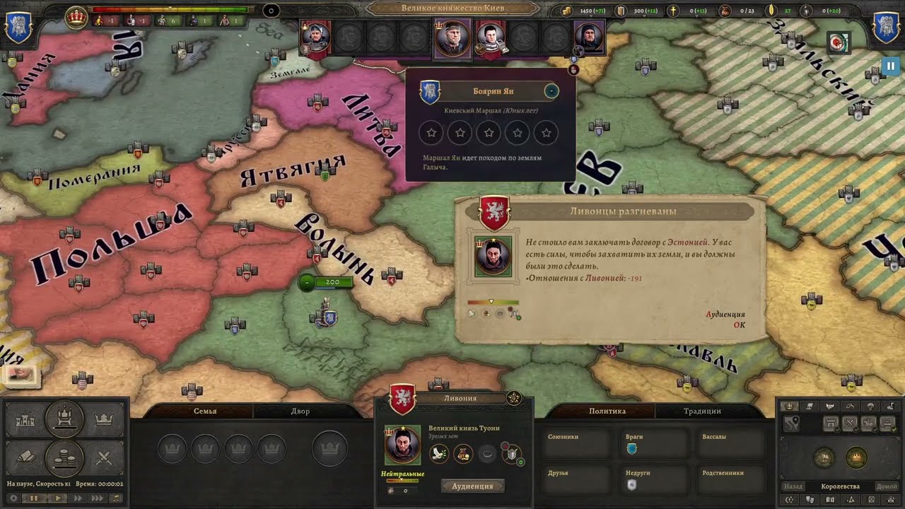 Разбираем Механику Игры. Киевская Русь Knights of Honor II - Sovereign Прохождение -- Часть 2
