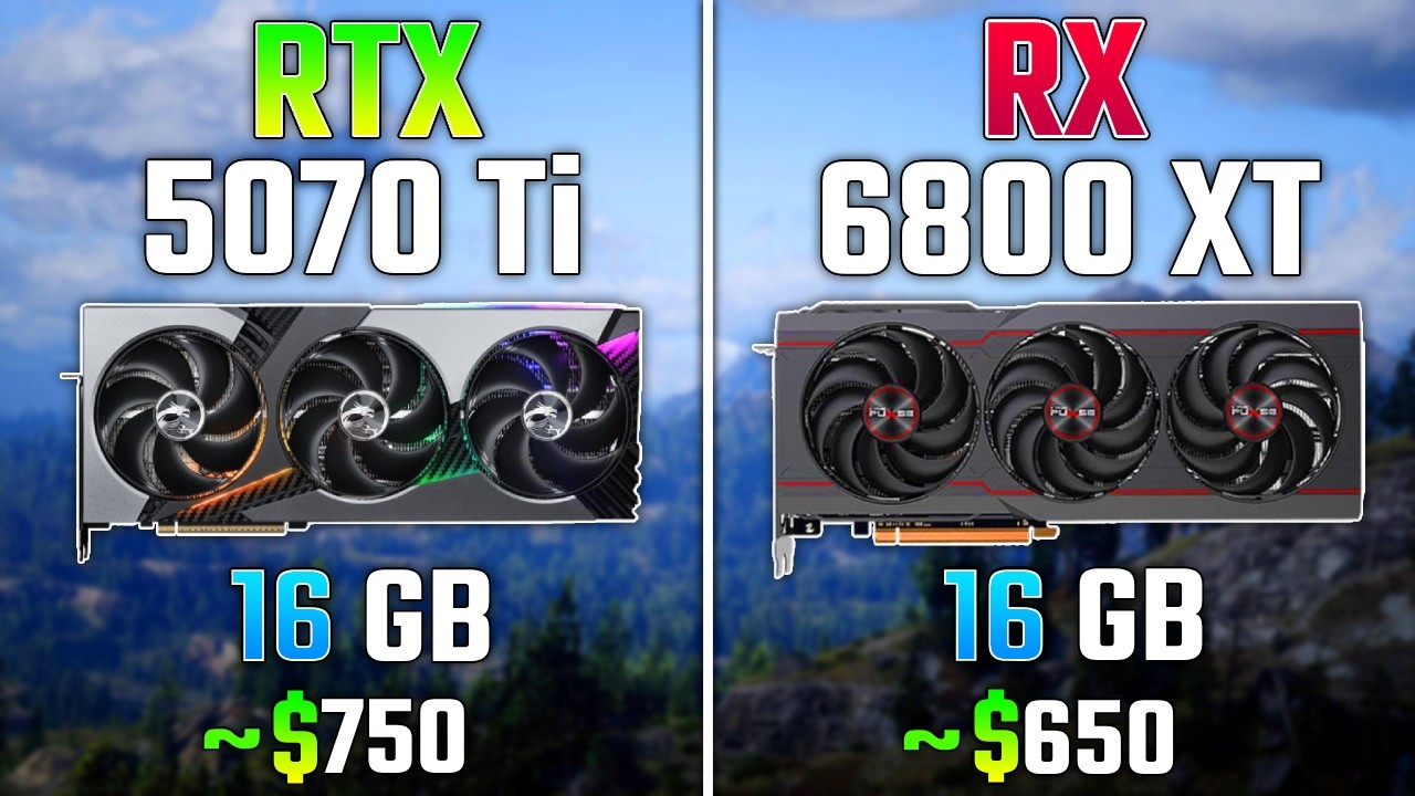 RTX 5070 Ti vs RX 6800 XT | Test in 7 Games