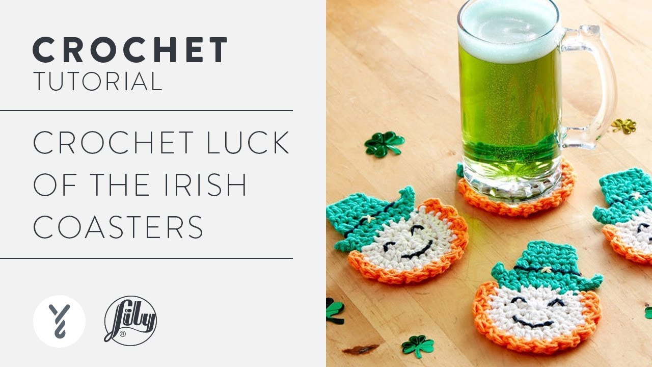 Crochet Luck of the Irish Coasters