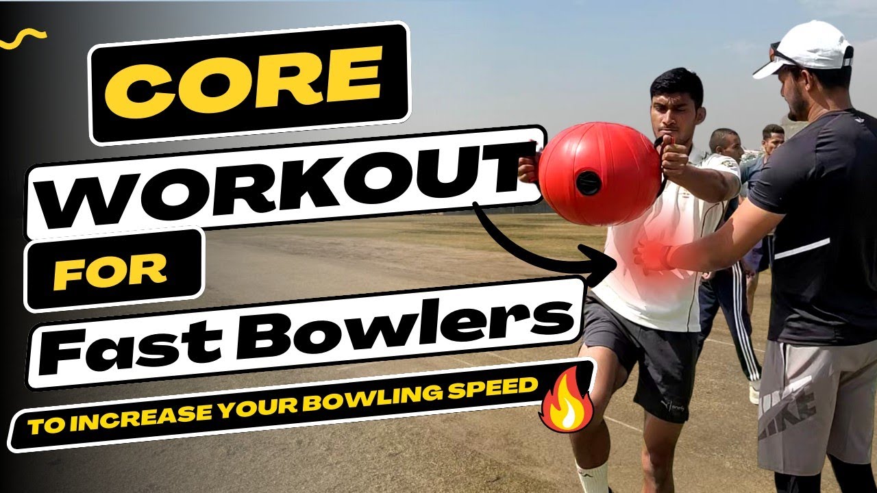 Core Workout For Fast Bowler 🔥| How to bowl fast in cricket #fastbowling #cricketvideo #coreworkout