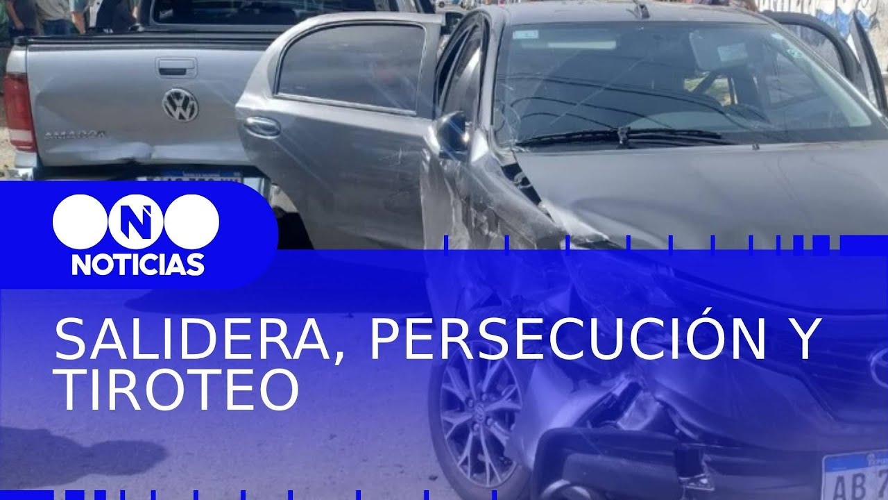 SALIDERA BANCARIA, PERSECUCIÓN y TIROTEO en Lomas del Mirador - Telefe Noticias