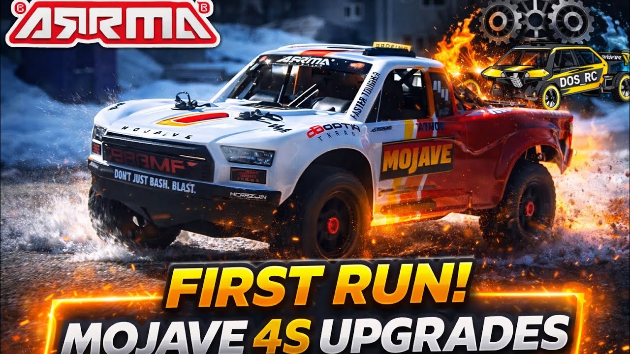 ARRMA Mojave 4S first run after upgrades!