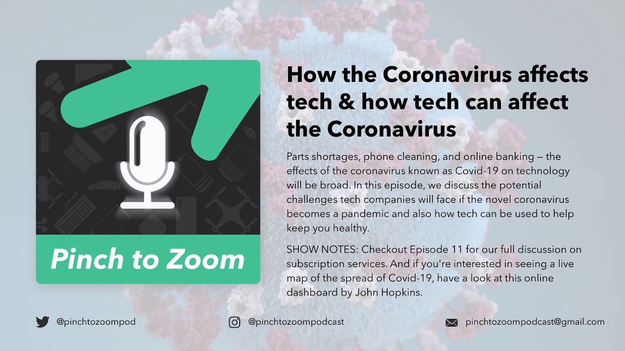 How the Coronavirus affects tech & how tech can affect the Coronavirus (Ep. 36)