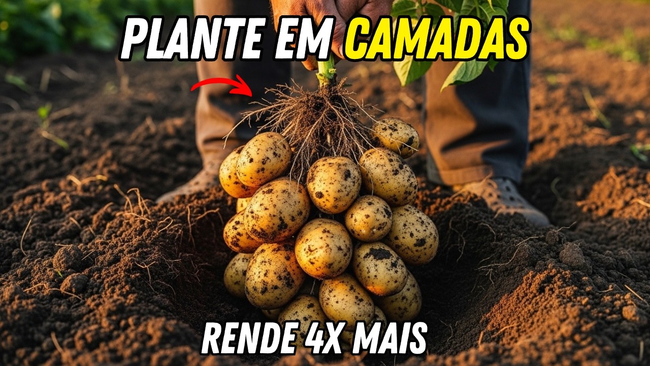 O Método Antigo Para Plantar Batata Que Multiplica a Colheita Por 4