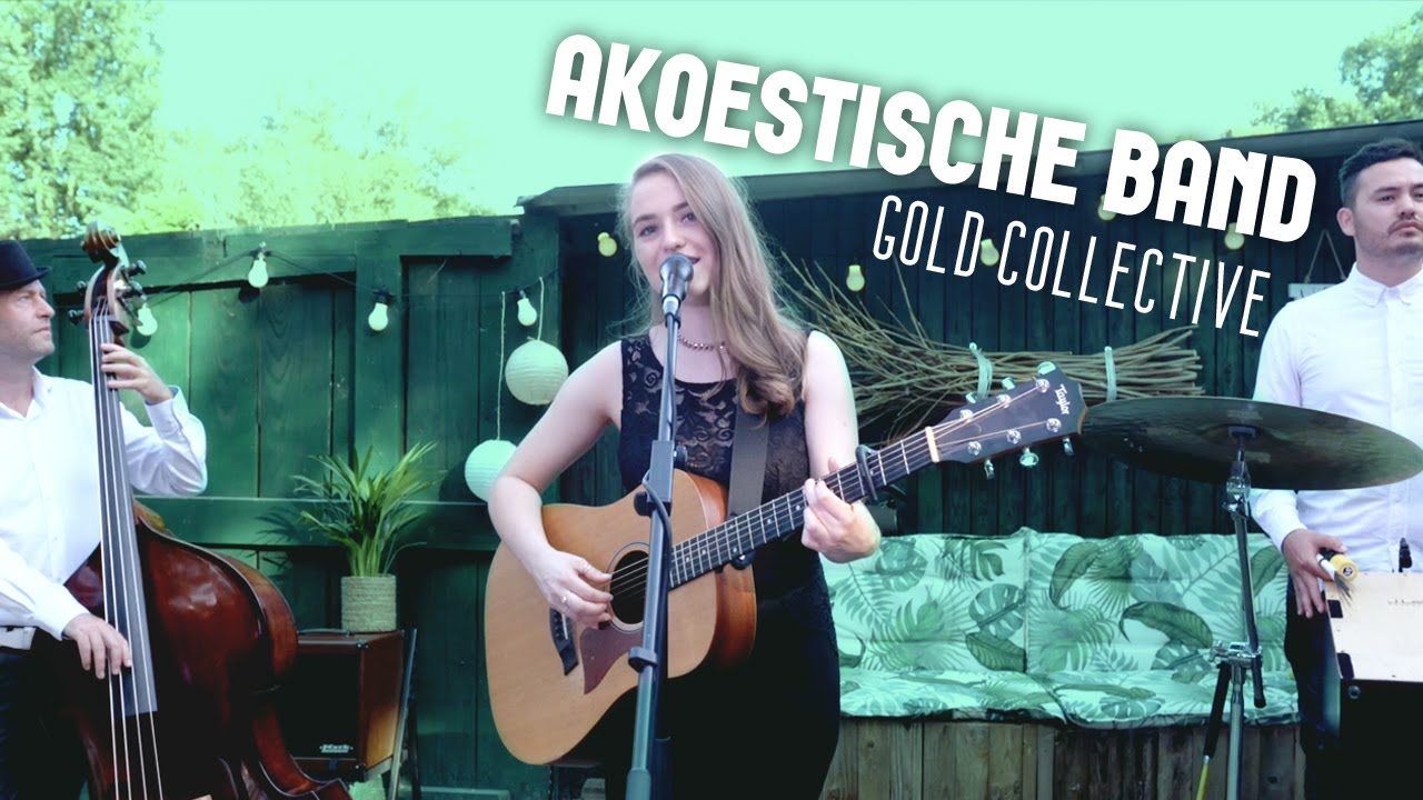 Akoestische band Gold Collective - akoestische live muziek, bruiloft, receptie, feest, achtergrond.