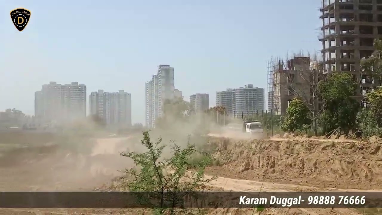 Actual Site beacon Street Omaxe New Chandigarh