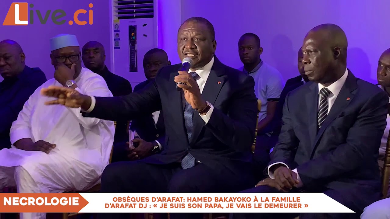 Obsèques de DJ Arafat: le témoignage émouvant de Hamed Bakayoko à la famille