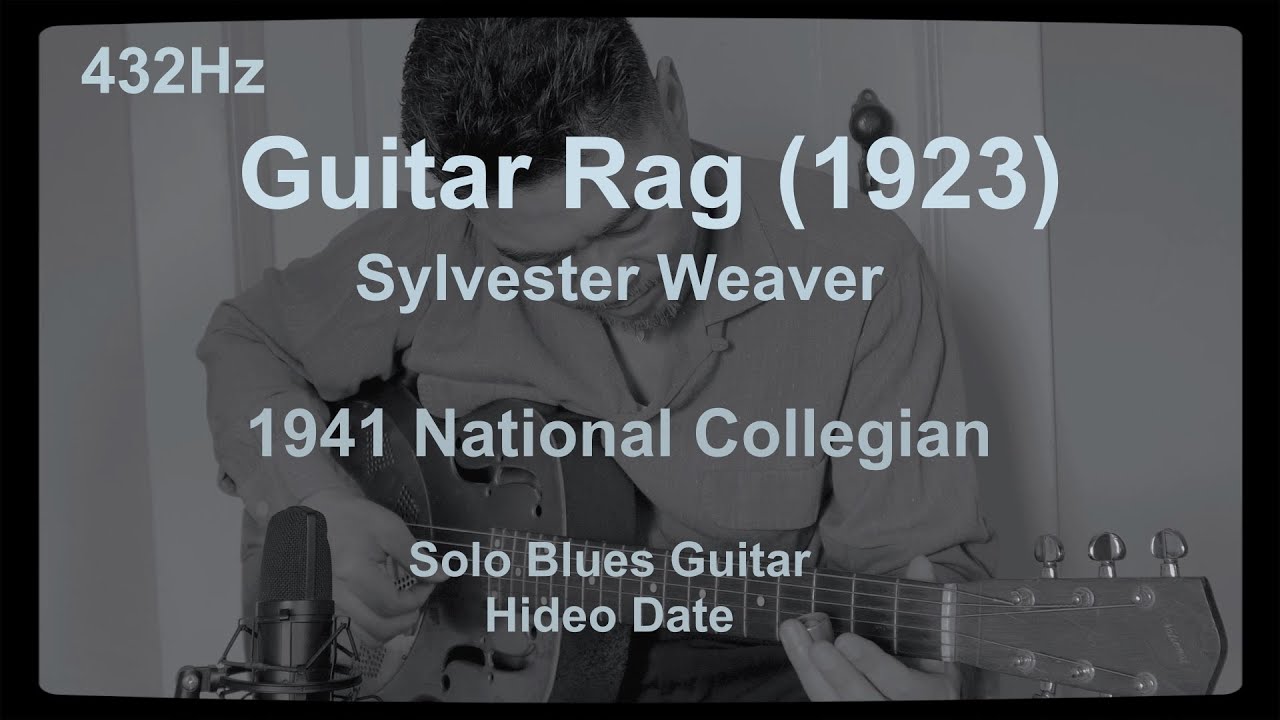 Guitar Rag (1923) Sylvester Weaver 1941 National Collegian (A=432) Solo Blues Guitar Hideo Date