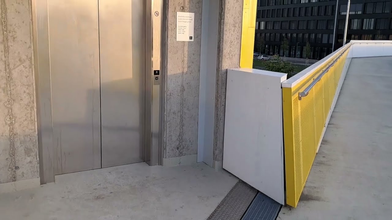 BRAND NEW! Amazing 2x Schindler 5500 elevators @Avion overpass, Bratislava, Slovakia 