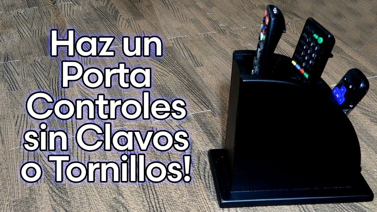 Como Hacer un PORTA CONTROLES SIN USAR CLAVOS NI TORNILLOS