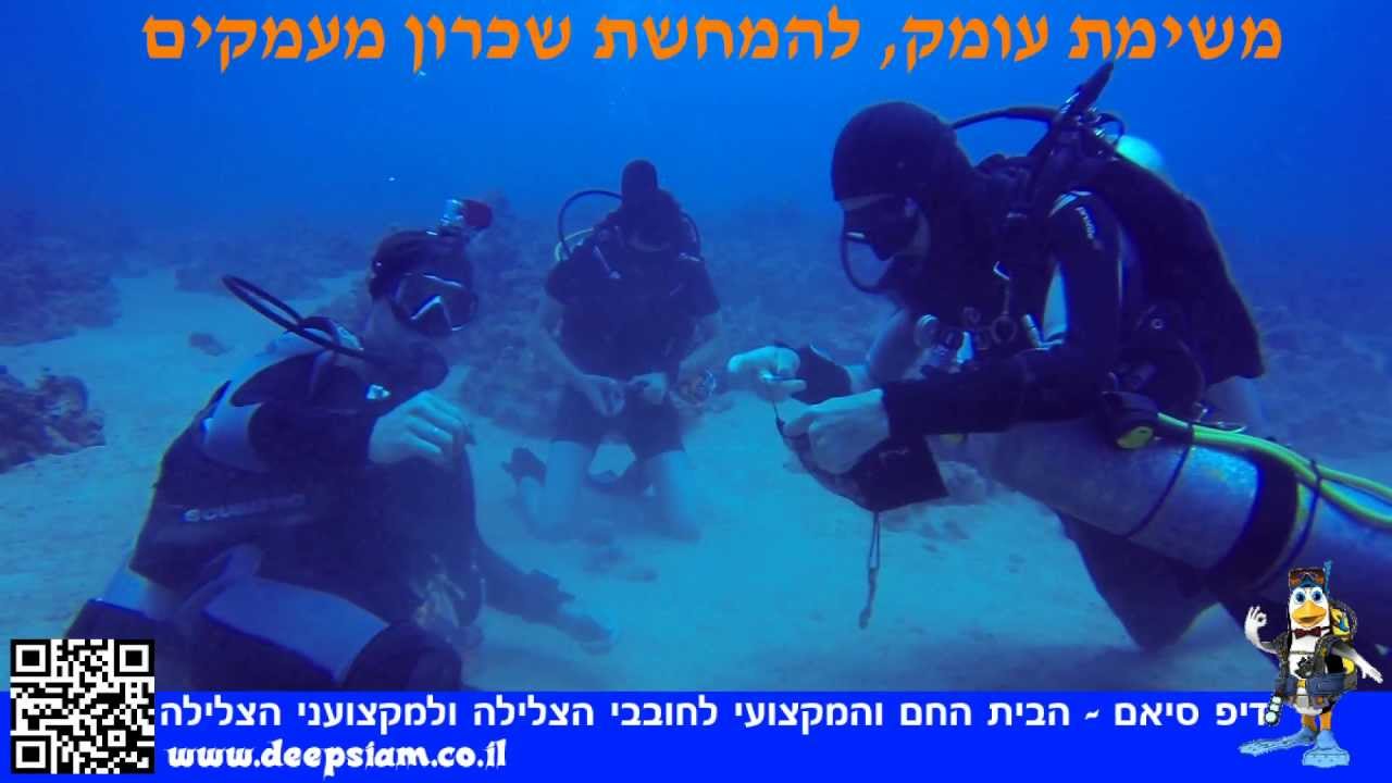 התמחות עומק - קורס צלילה - מועדון צלילה דיפ סיאם אילת