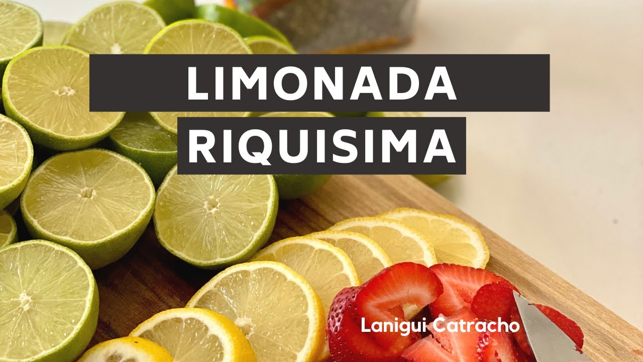 Limonada con fresas y semilla de chía. Una receta super fácil, refrescante y a la vez nutritiva