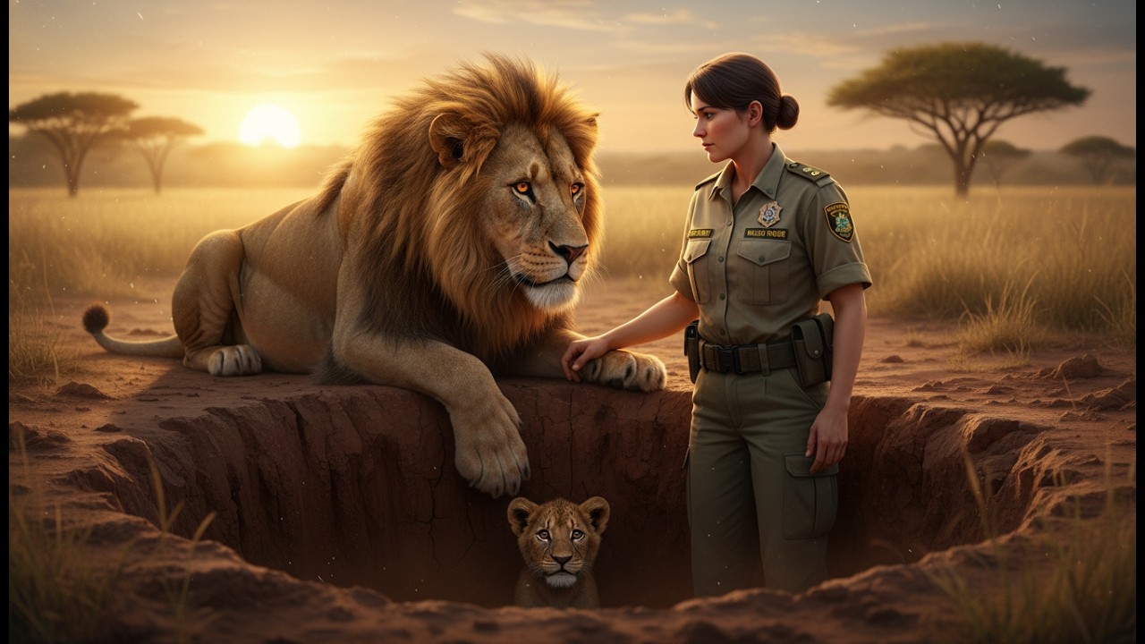 A Lion Begged a Female Police Officer: Emotional Baby Lion Rescue Story