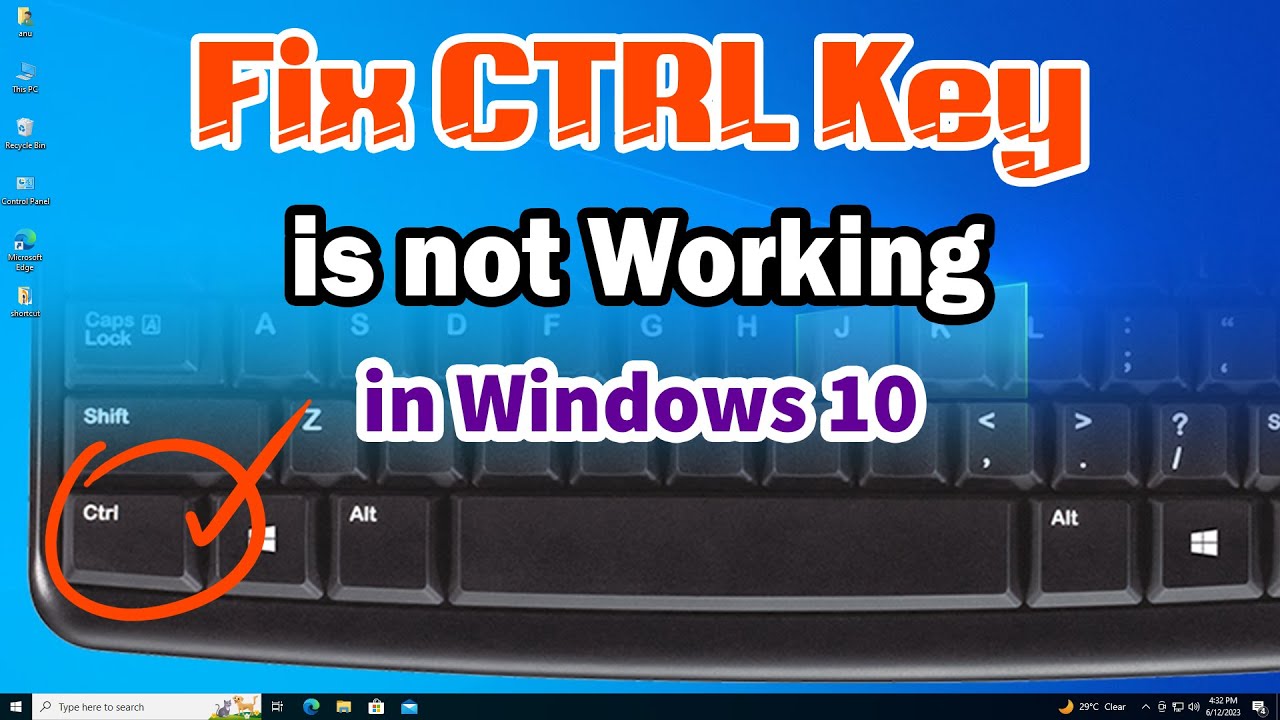 Как исправить неработоспособность клавиши CTRL на ПК или ноутбуке с Windows 10