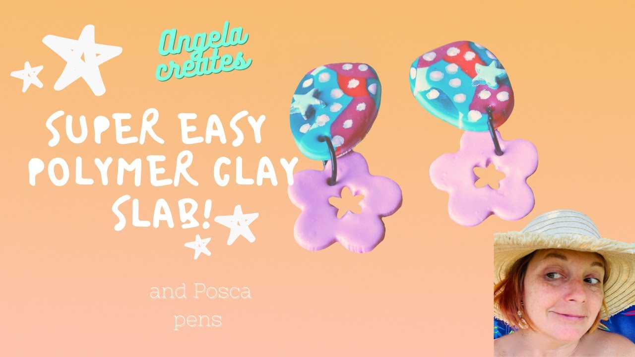 SUPER EASY  POLYMER CLAY SLAB /POSCA PEN SLAB