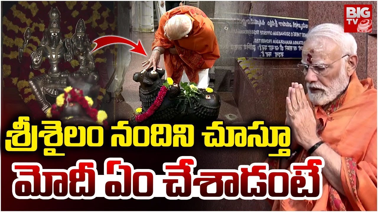 PM Modi Shocking Behaviour In Srisailam | నందిని చూస్తూ మోదీ ఏం చేశాడంటే | PM Modi In Srisailam