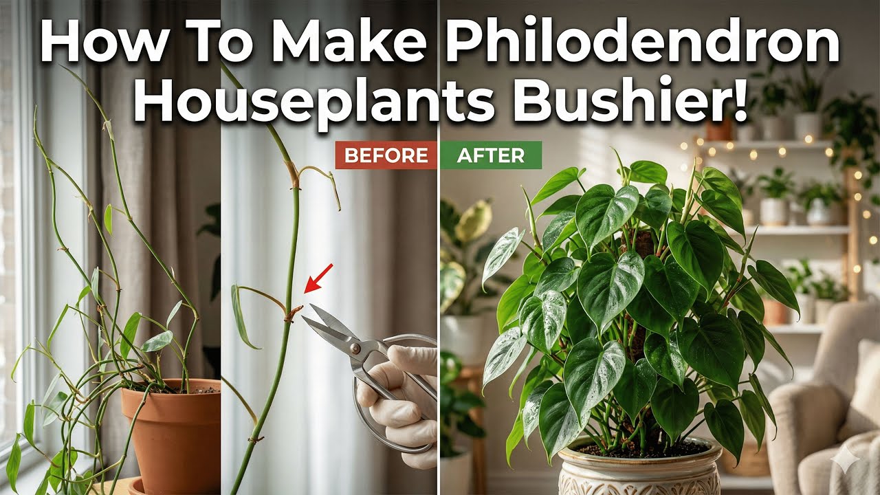 How To Make Philodendron Houseplants Bushier #hamariprakruti #plants #plantcare #philodendron #viral