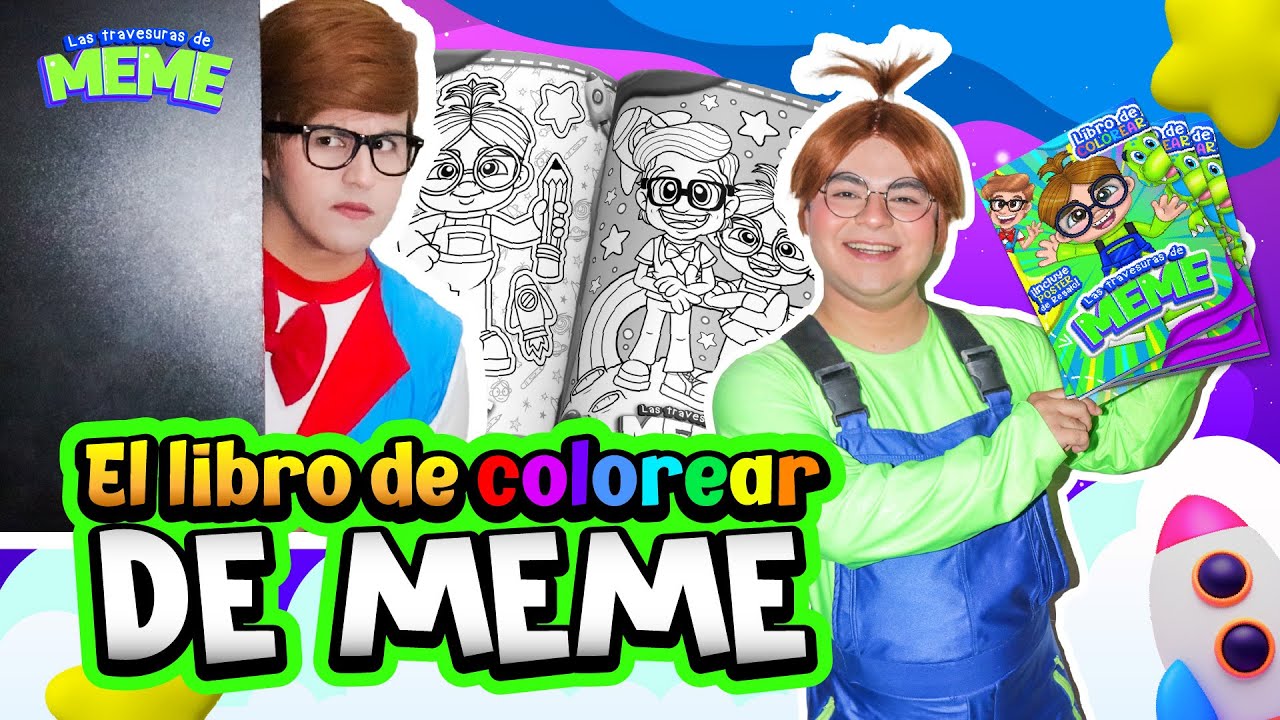El libro de colorear de Meme | Meme se hace el enfermo para no ir a la escuela | Meme miente