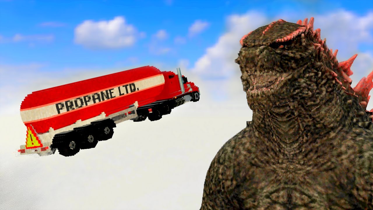 Cars vs Godzilla- Teardown