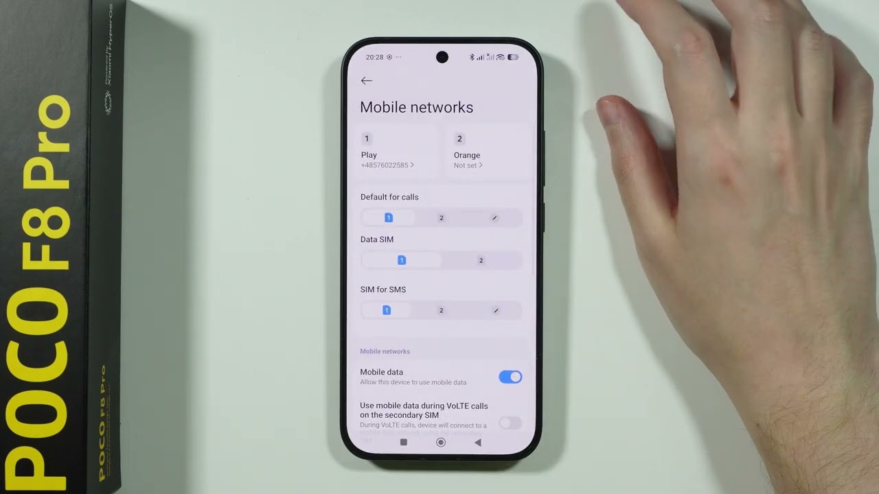 POCO F8 Pro/F8 Ultra: как включить/выключить 2G-подключения
