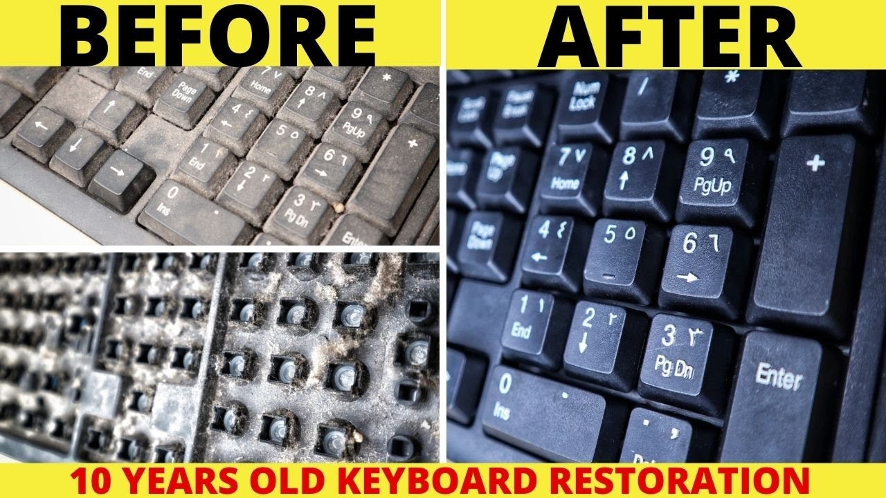 HOW TO CLEAN A KEYBOARD EASILY AT HOME | EASY WAY TO CLEAN KEYBOARD #cleaningkeyboard